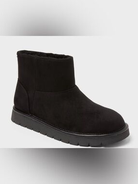 NWT universal Thread Womens May Faux Suede Booties Black US 8